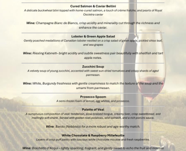 Wine Dinner – 20th June 2025