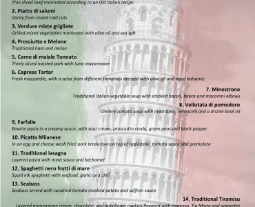 16 Dishes – 15, 16, 17 January 2026